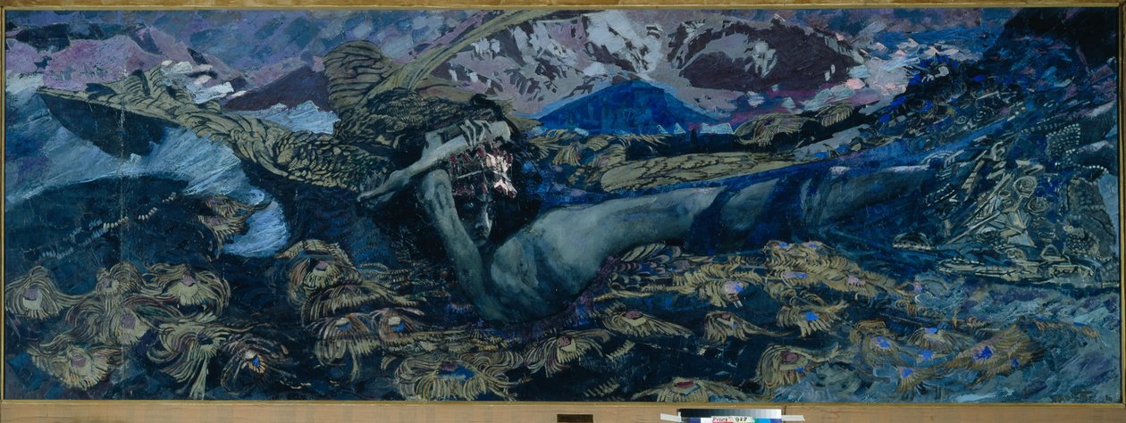Demon Cast Down, 1902 av Mikhail Aleksandrovich Vrubel