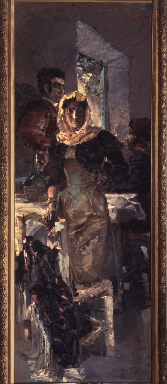 Spania (Spania) - Maleri av Mikhail Alexandrovich Vrubel (Vrubel) (1856-1910), olje på lerret av Mikhail Aleksandrovich Vrubel