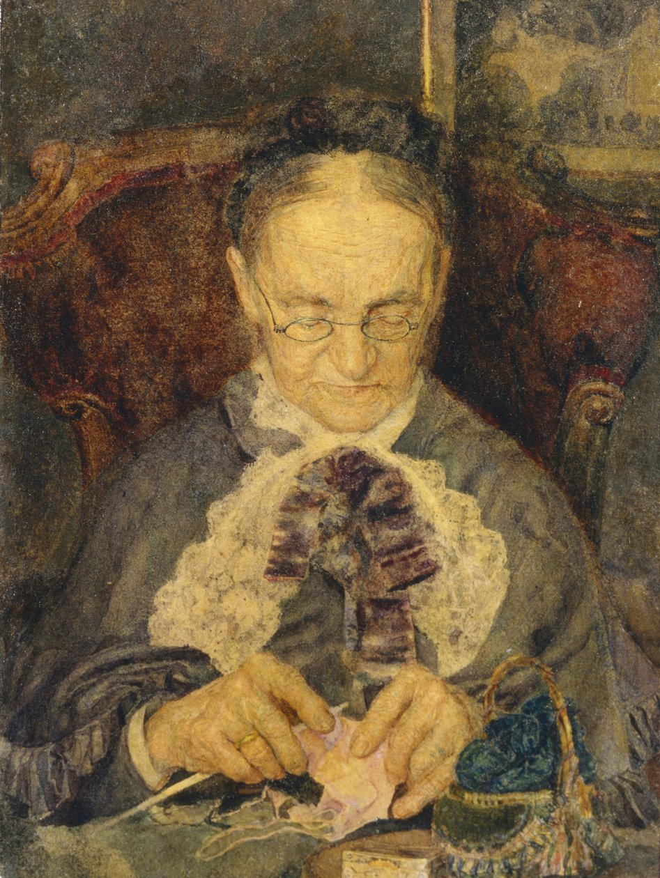 Bestemor Knorre strikking, 1883 av Mikhail Aleksandrovich Vrubel
