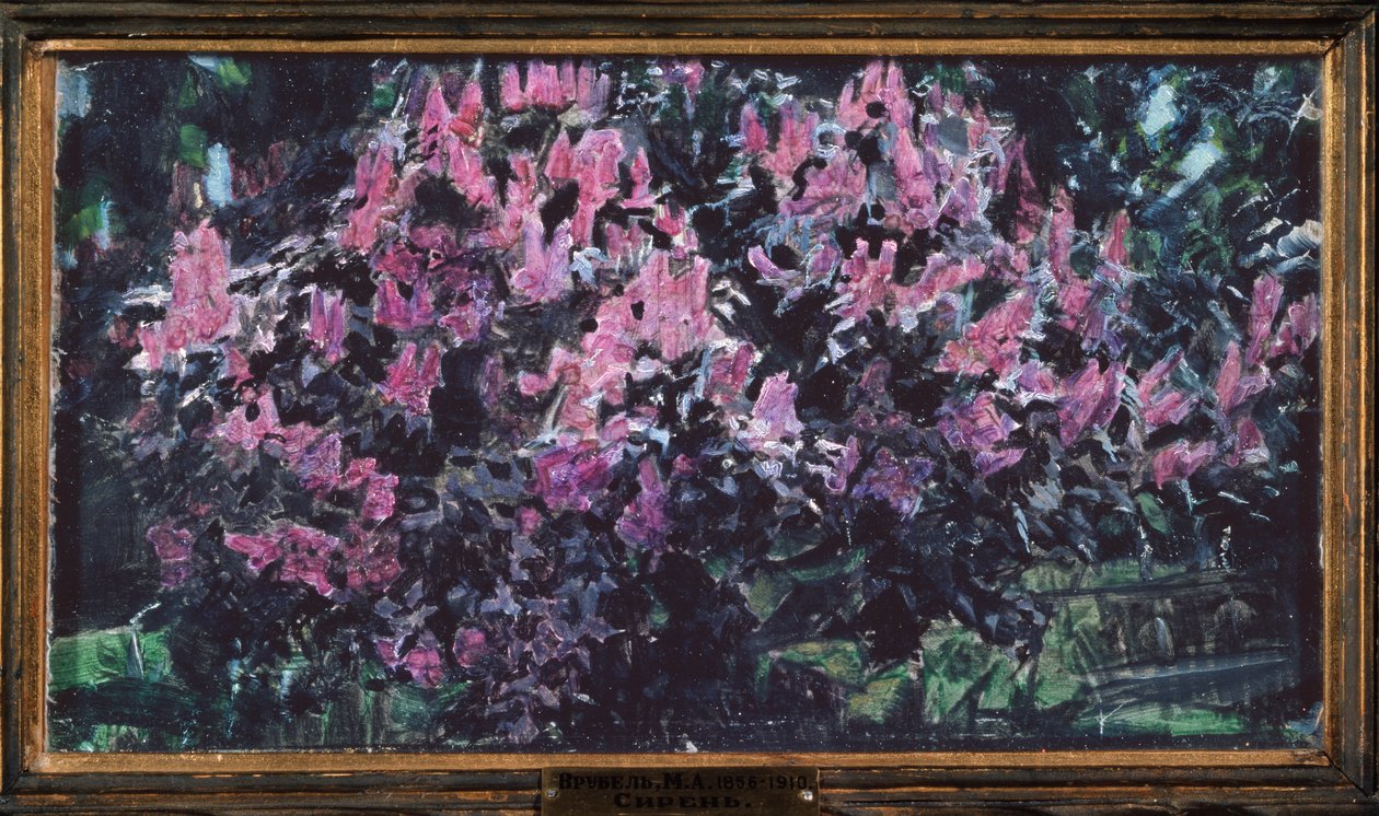 Syrin (Lilla) - Maleri av Mikhail Alexandrovich Vrubel (Vrubel) (1856-1910), olje på tre, russisk kunst 1800- og 1900-tallet, modernisme - Tretyakov-statlige galleri, Moskva av Mikhail Aleksandrovich Vrubel