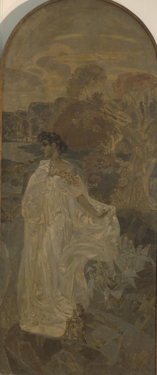 Minerva, høyre panel av Triptyken The Judgment of Paris av Mikhail Aleksandrovich Vrubel
