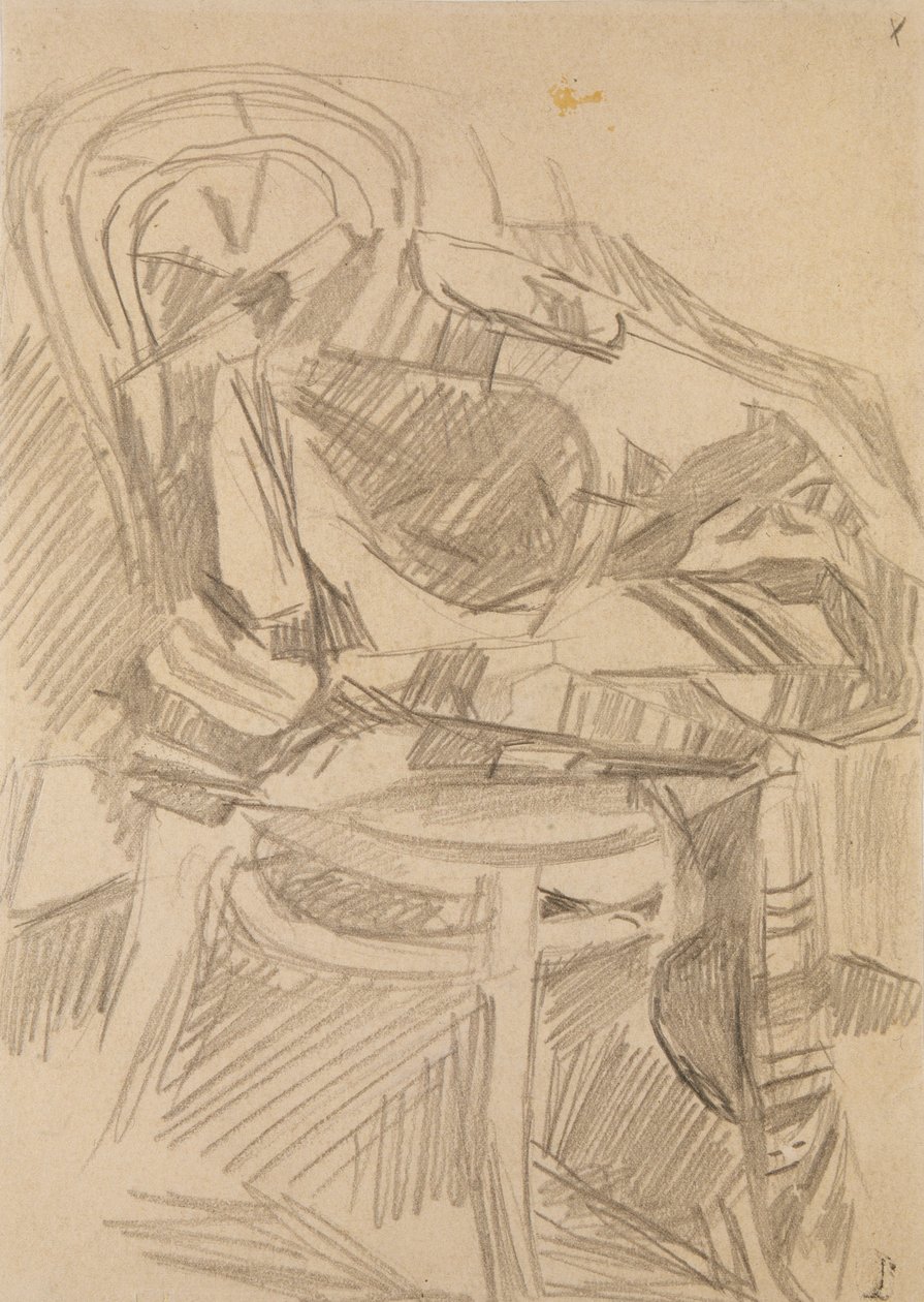 Pledd på stolen, 1904 av Mikhail Aleksandrovich Vrubel