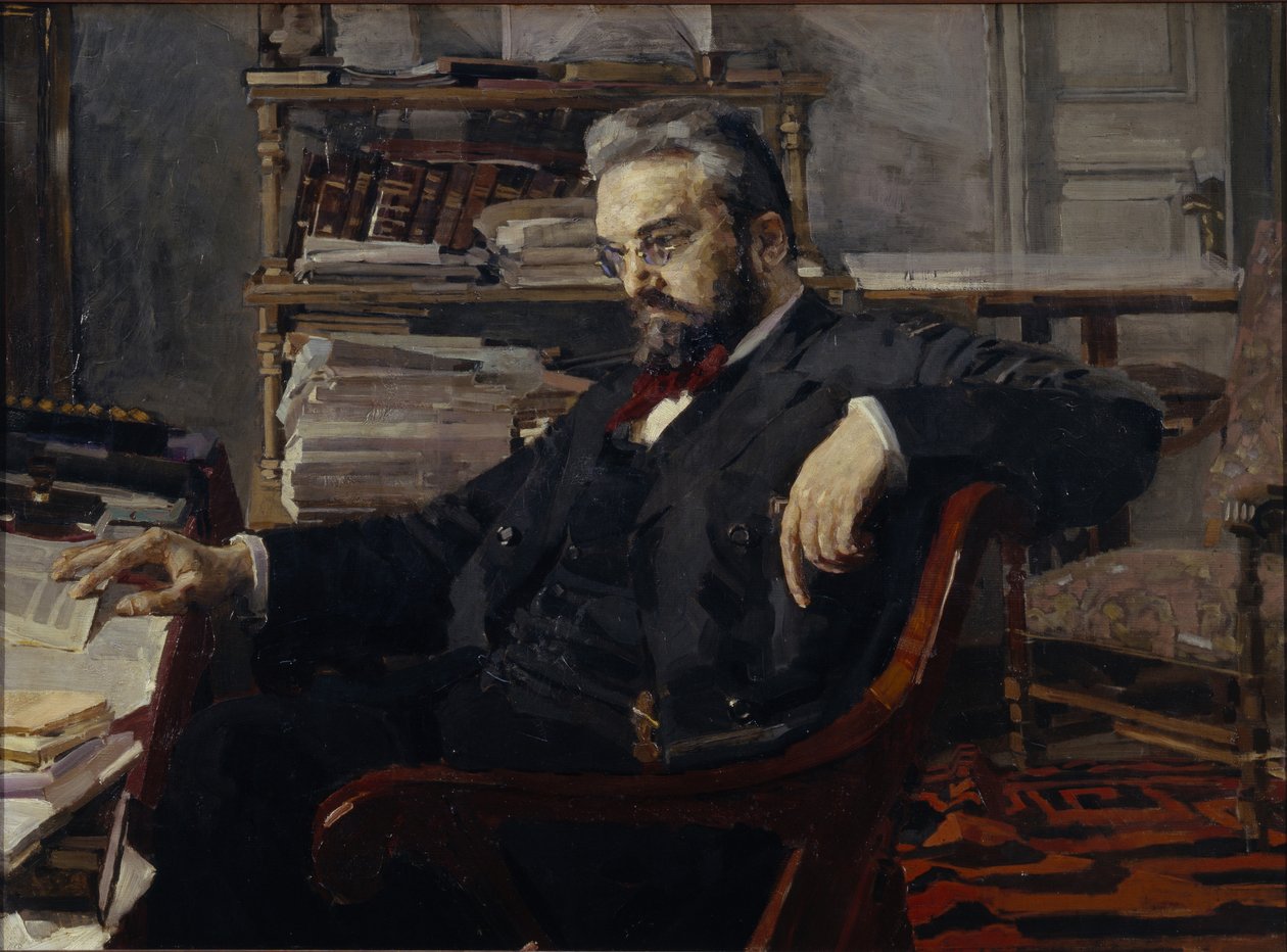 Portrett av Konstantin Dmitryevich Artsybushev 1849-1901, 1897 av Mikhail Aleksandrovich Vrubel