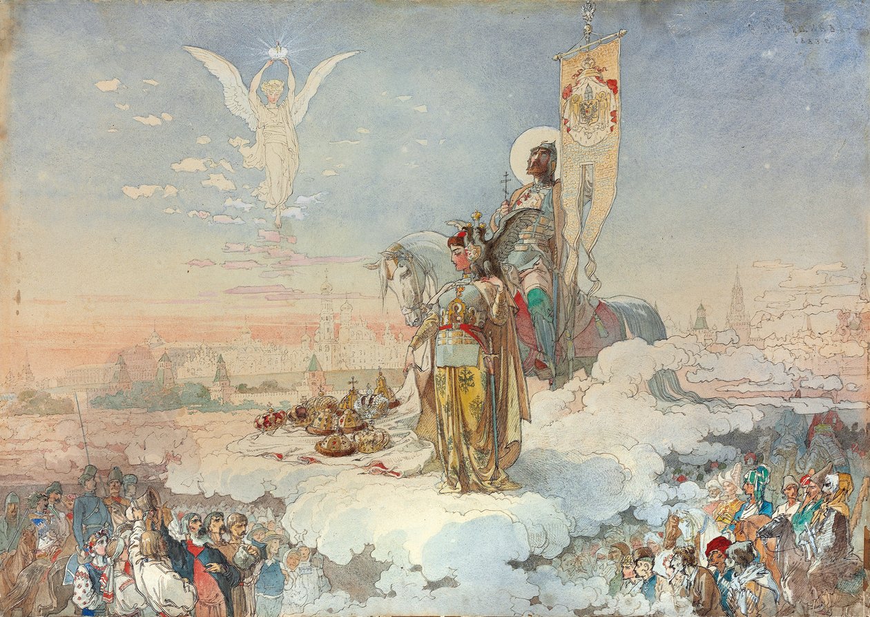 Kroningen av Alexander III, 1883 av Mikhail Mikishchin