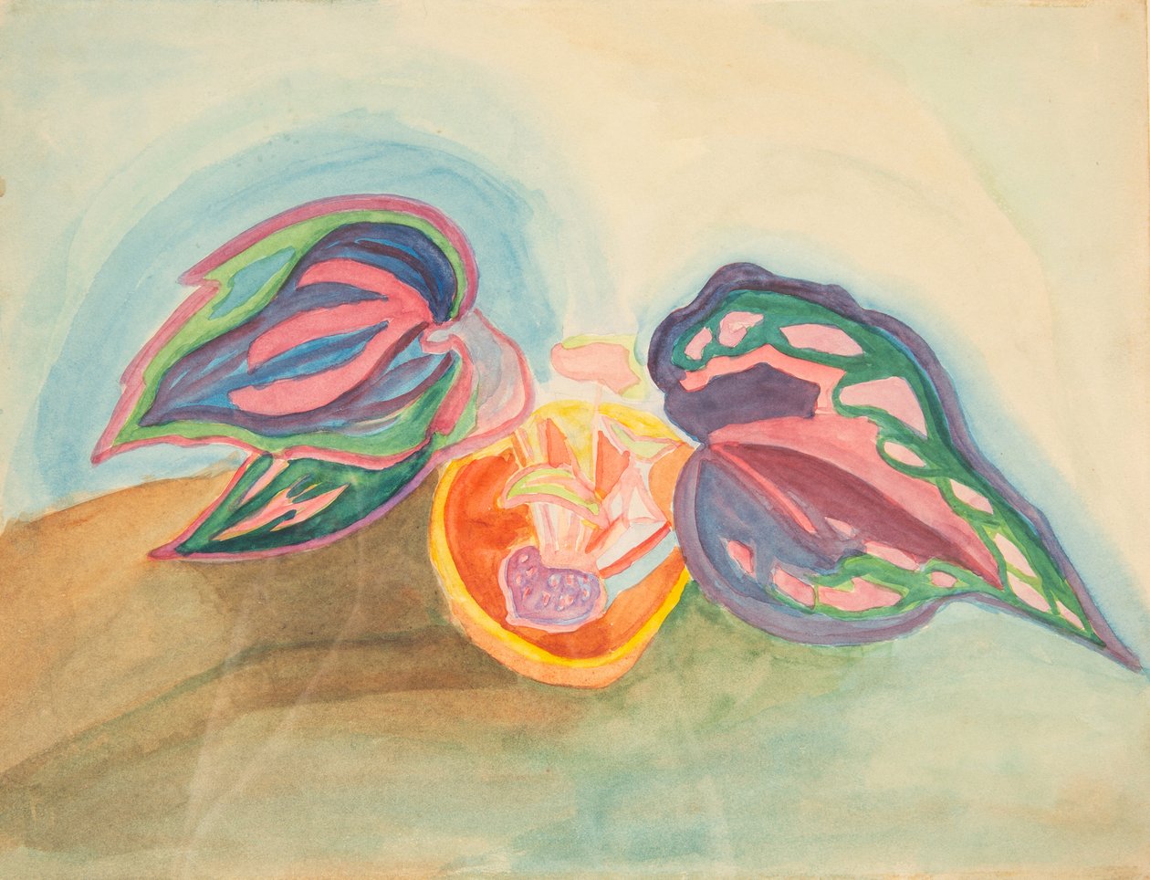 Stilleben med plante, ca. 1920. av Mikhail Vasilyevich Matyushin