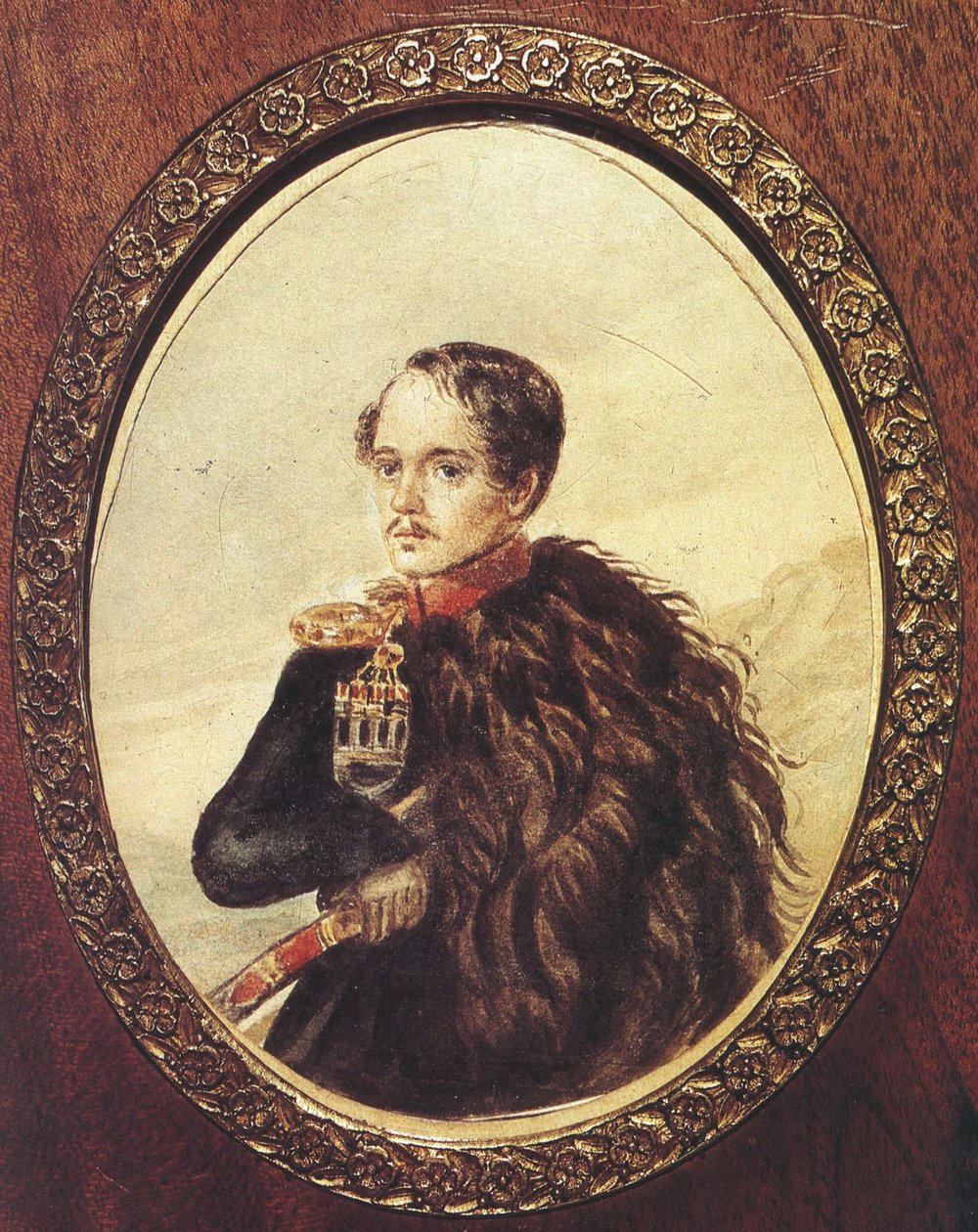 Selvportrett, 1837 av Mikhail Yuryevich Lermontov