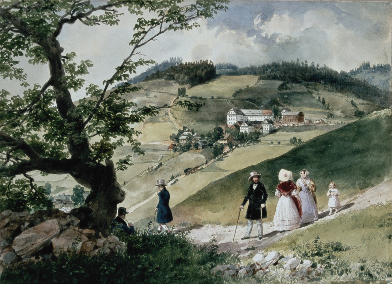 Promenade i Tabon av Miklós Barabás