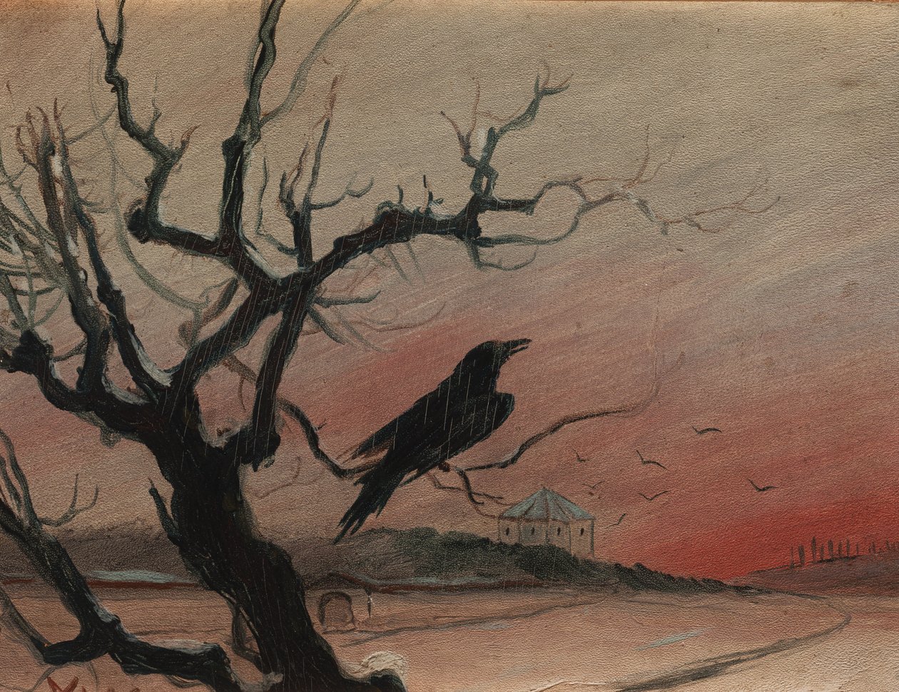 Ravnen fra Karlštejn, 1882 av Mikolas Ales