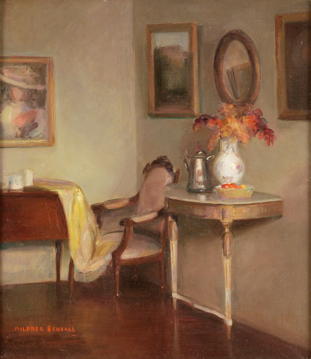 Bordeaux lounge hjørne av Mildred Bendall