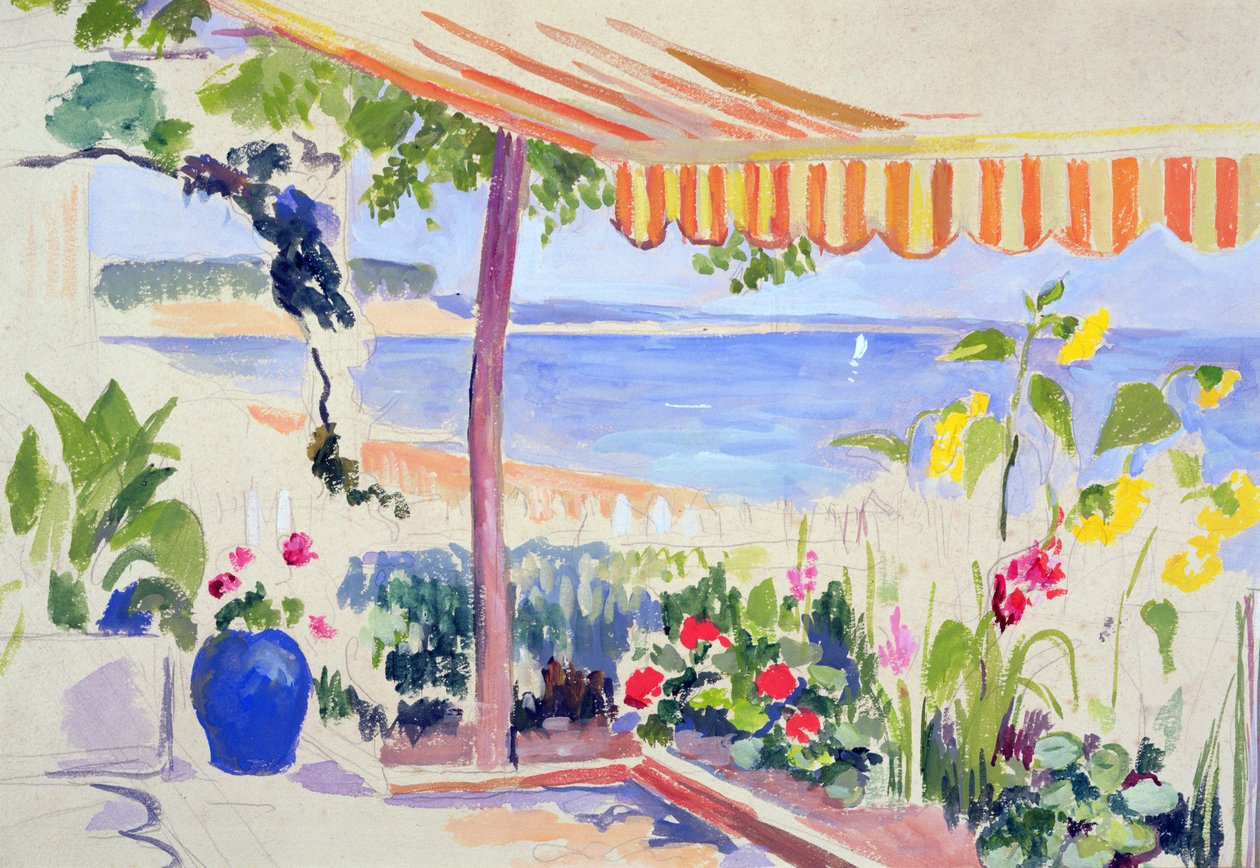 Utsikt over bassenget i Arcachon av Mildred Bendall