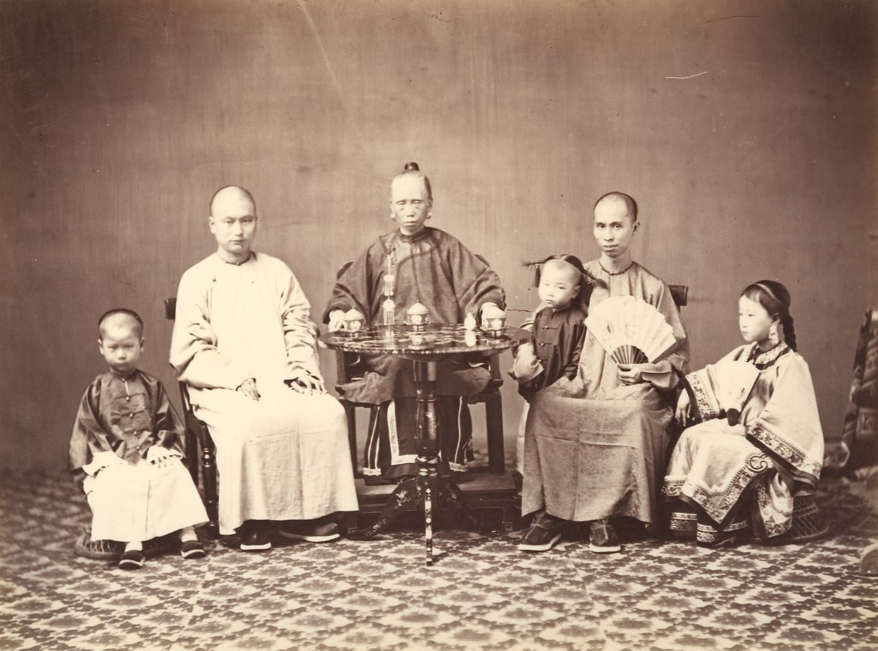 Mandarin med familie, 1860-1863. av Milton M. Miller