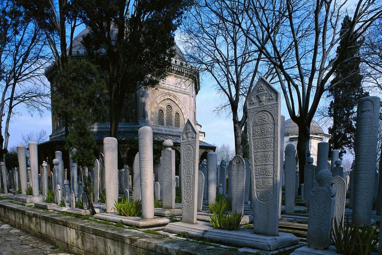 Graven til Suleyman I den storslåtte (1494-1566), Suleymaniye-moskeen av Mimar Sinan
