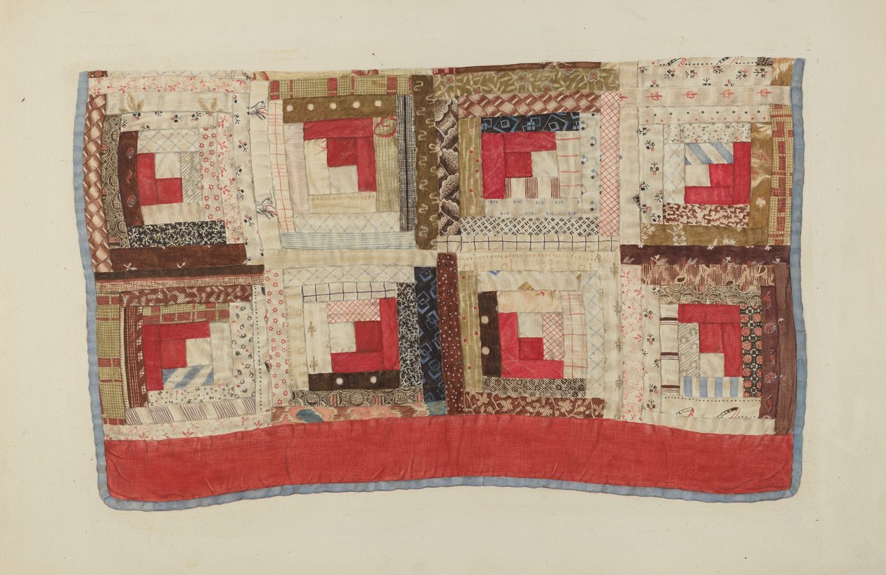 Patchwork sengeteppe av Mina Greene