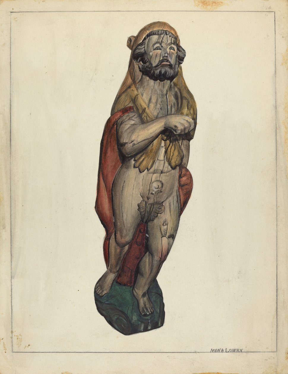 Figurhode: Hercules, ca. 1940. av Mina Lowry