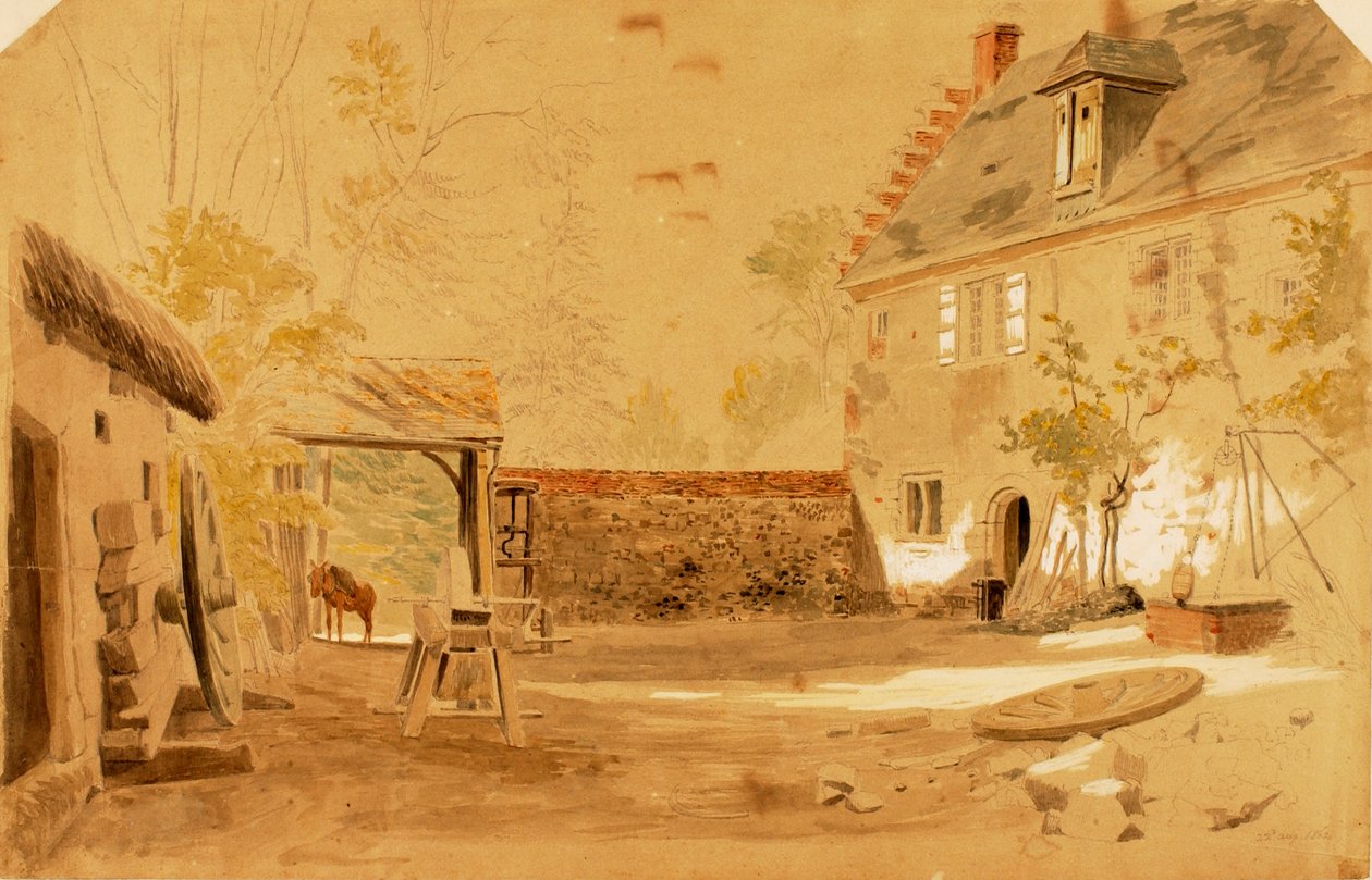 Ancient Abbey of St. Valery, Frankrike, 1862. av Miner Kilbourne Kellogg