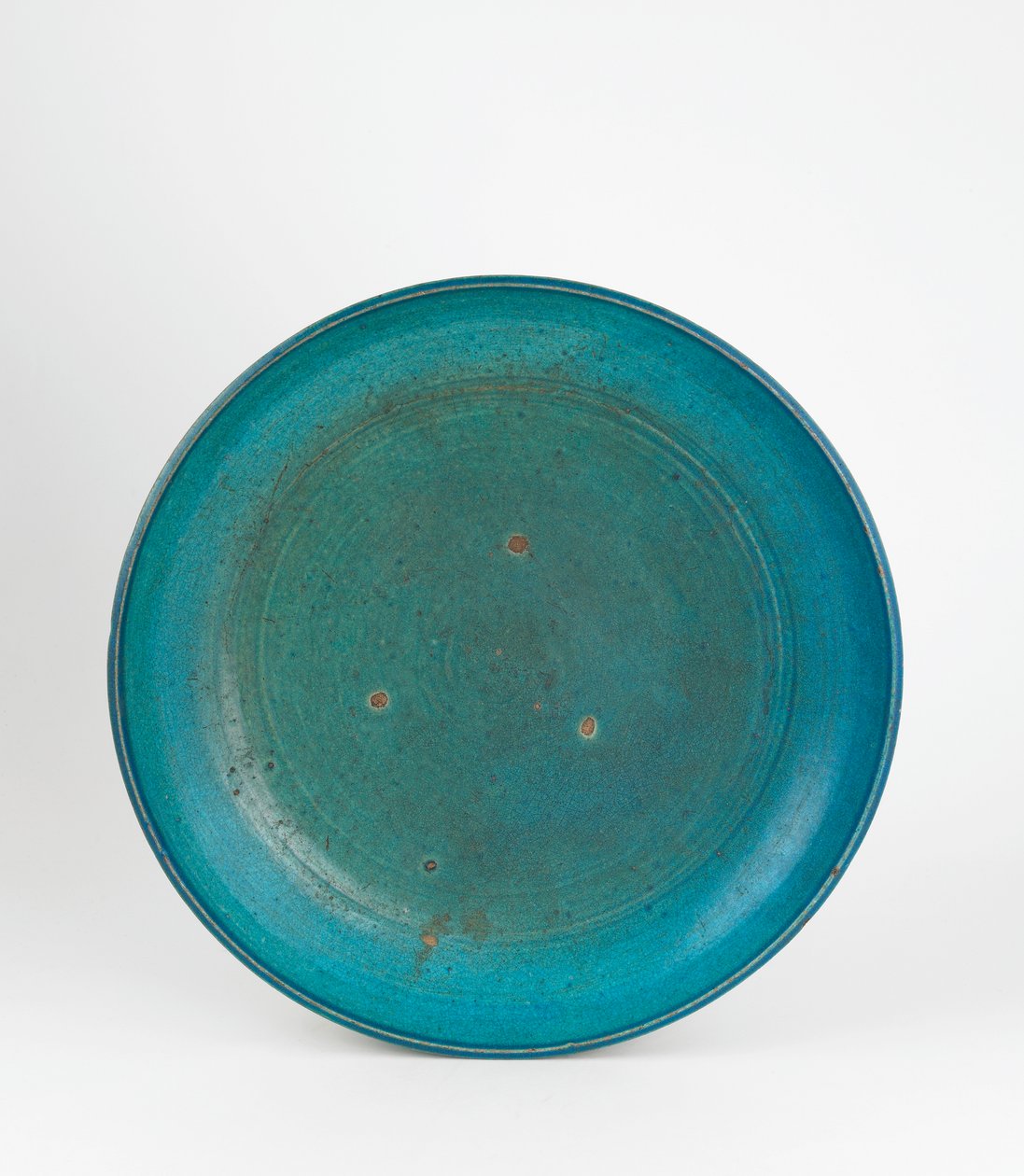 Fat (steintøy med turkis glasur) av Ming Dynasty Chinese School