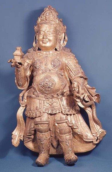 Figur av Virupaksa, tidlig på 1400-tallet (forgylt bronse) av Ming Dynasty Chinese School