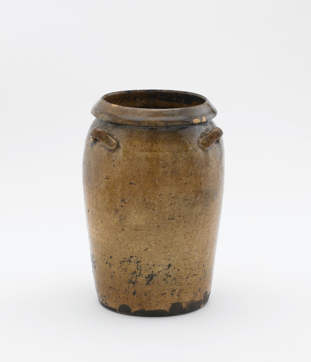 Krukke med tre ører (steintøy med askeglasur) av Ming Dynasty Chinese School