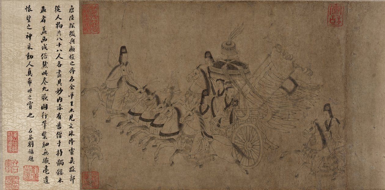 Nymfe fra Luo-elven (blekk på papir) av Ming Dynasty Chinese School