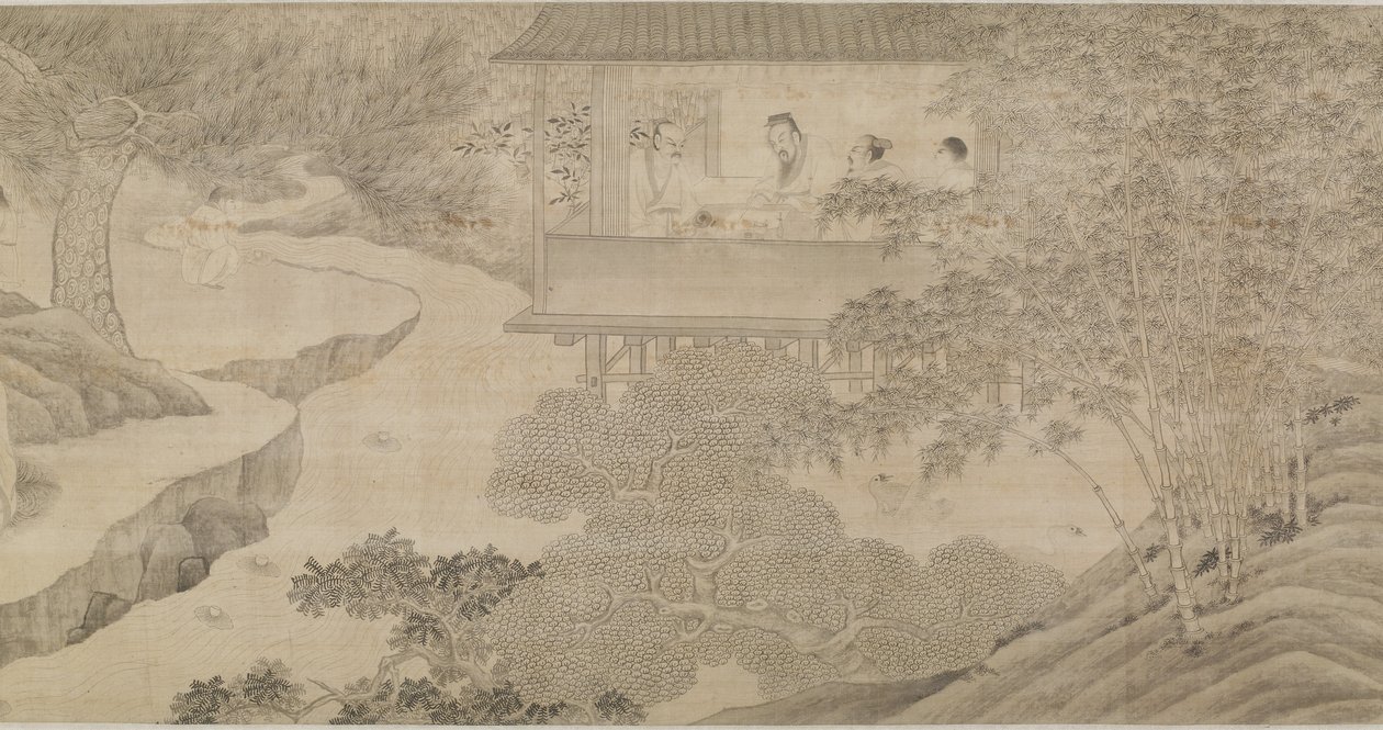 Samlingen ved Orchid Pavilion av Ming Dynasty Chinese School