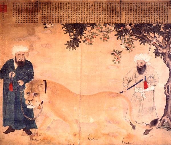 Løvinnen av Ming Dynasty Chinese School