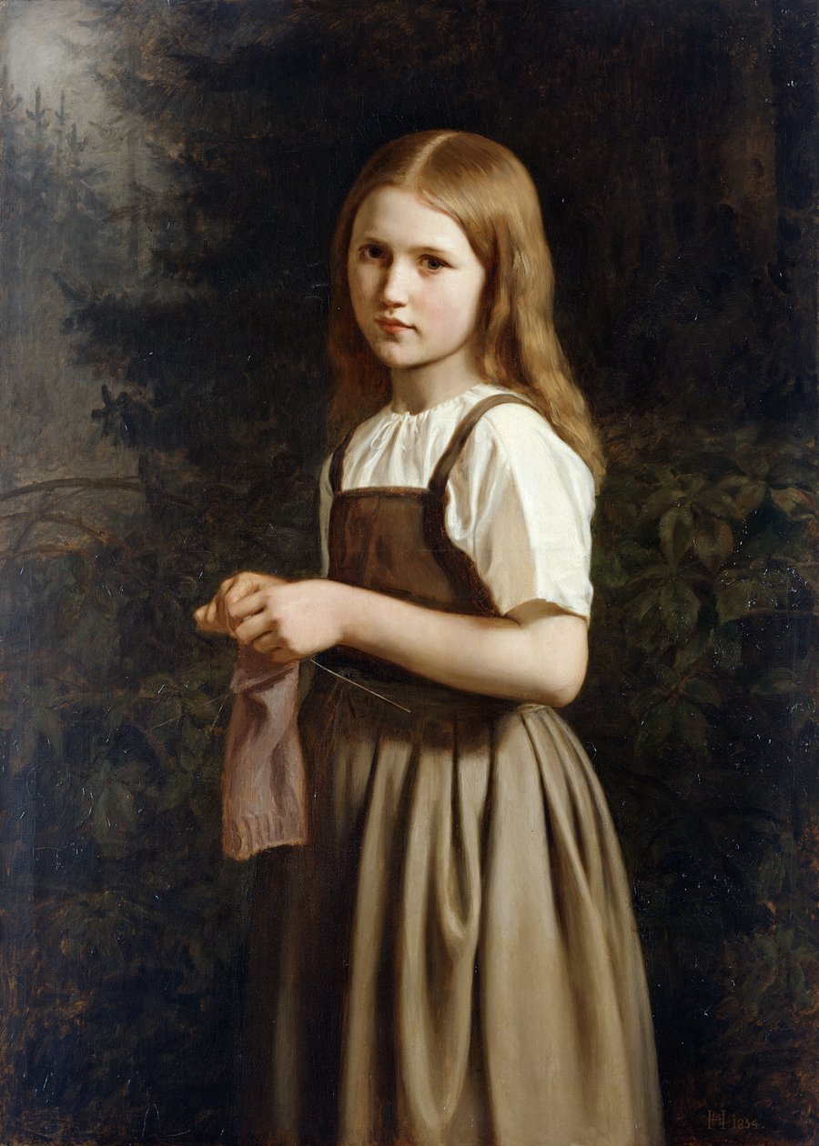 Pikestrikking, 1854 av Minna Heeren