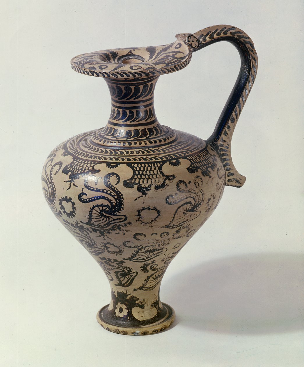 Oenoche med en marin dekorasjon (keramikk) av Minoan