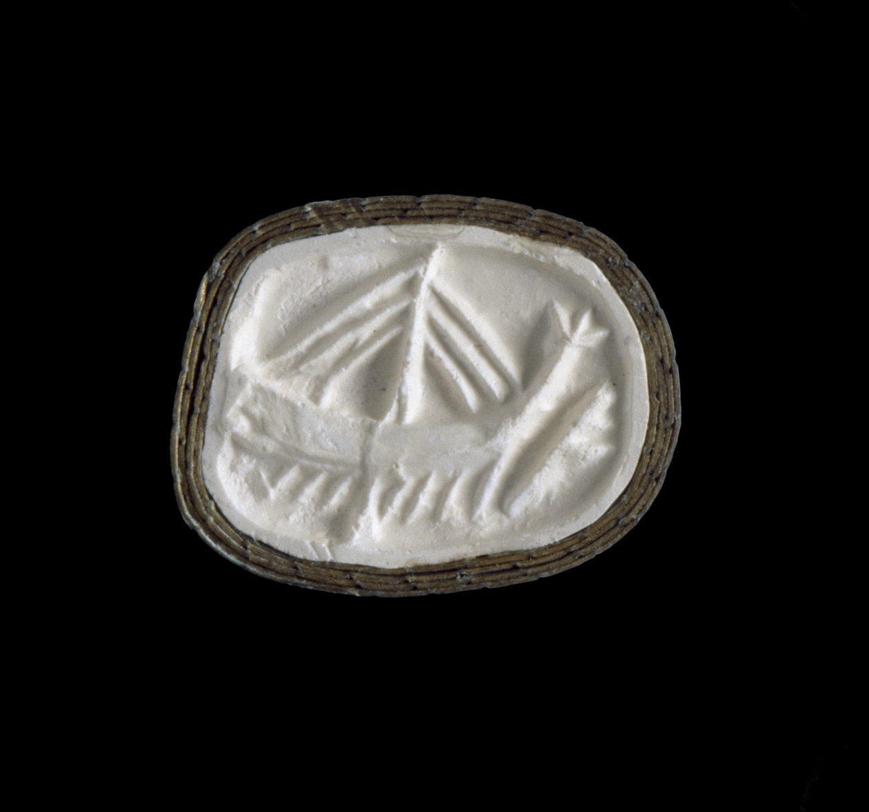 Segl, mellomminoisk I-periode, ca. 2100-c. 1900 f.Kr. (stein (steatitt); gips) av Minoan