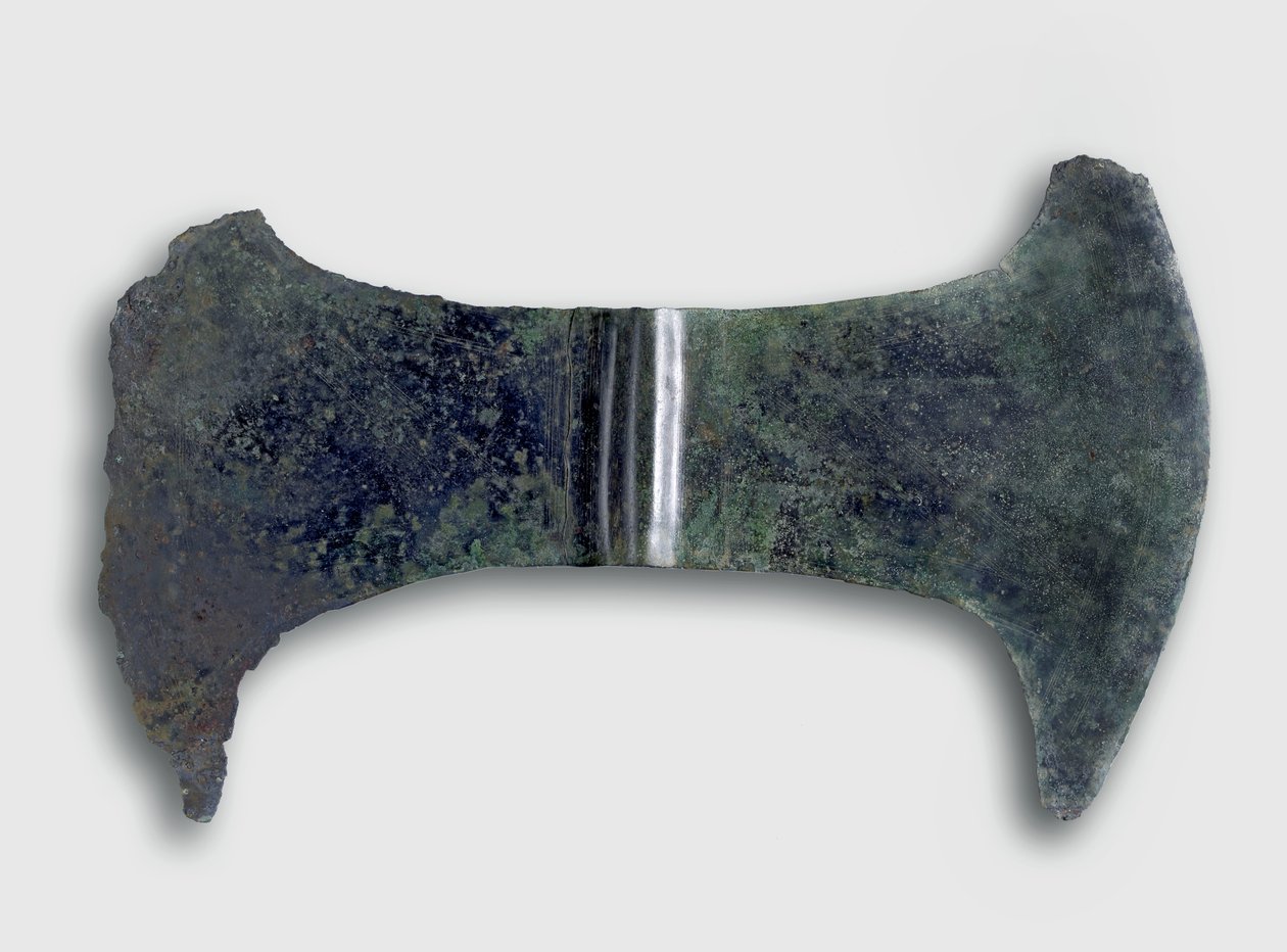 Votiv dobbeltøks, Kreta, ca. 1700-1500 f.Kr. (bronse) av Minoan