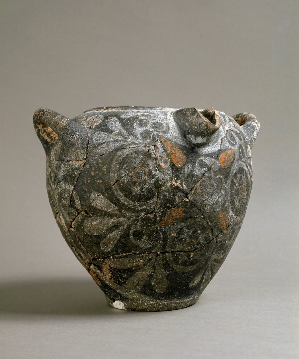 Gresk kunst: keramikkkrukke i stil med Camares. Fra Cnossos. 1900-1700 f.Kr. Heraklion, arkeologisk museum av Minoan
