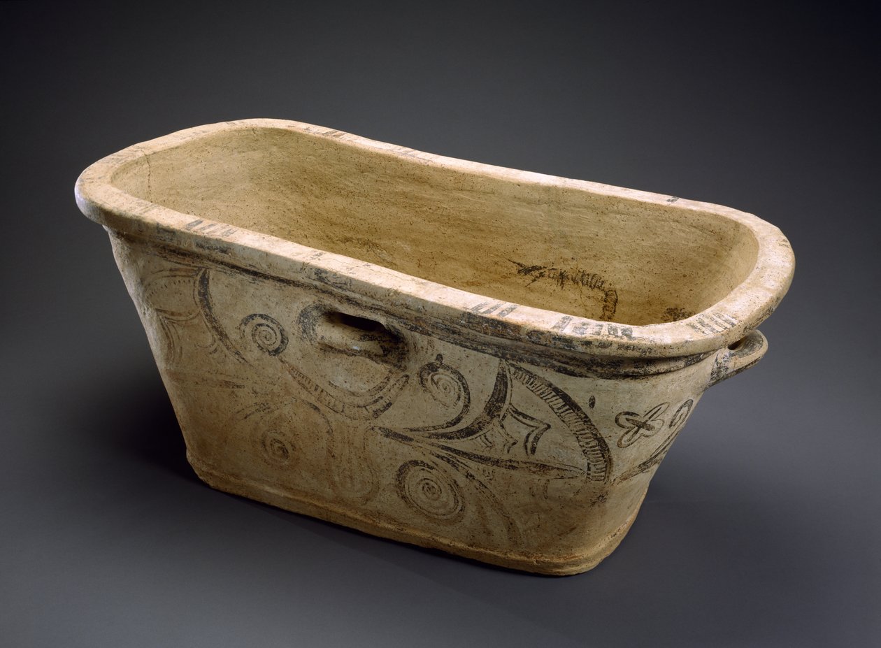 Larnax (badekar og kiste) eller "askekiste" av Minoan