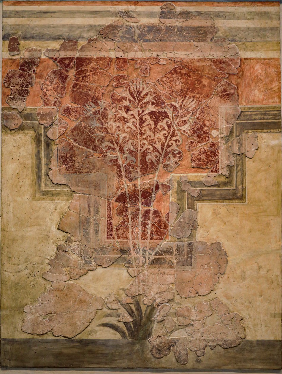 Minoisk komposisjon. Panel av "Liliy Frescoes" av Minoan