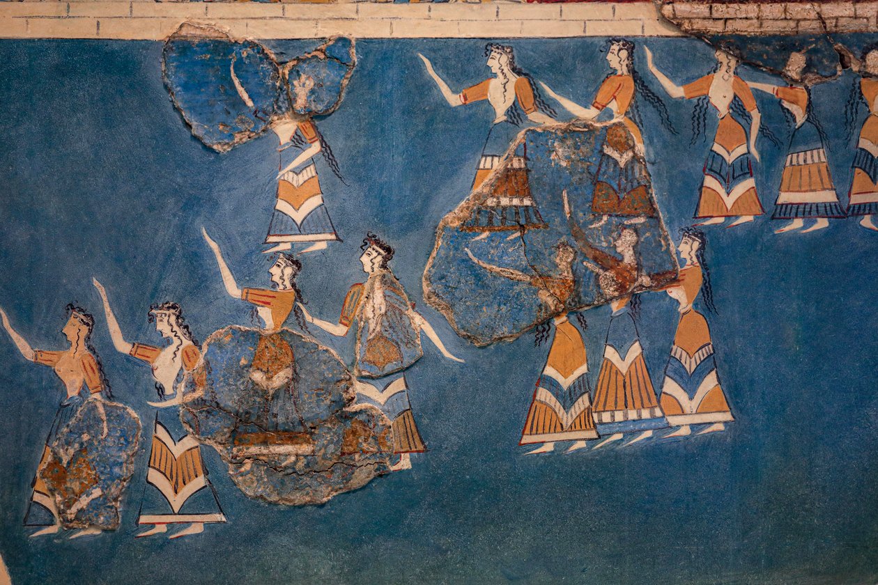 Sacred Grove og Dance Fresco av Minoan