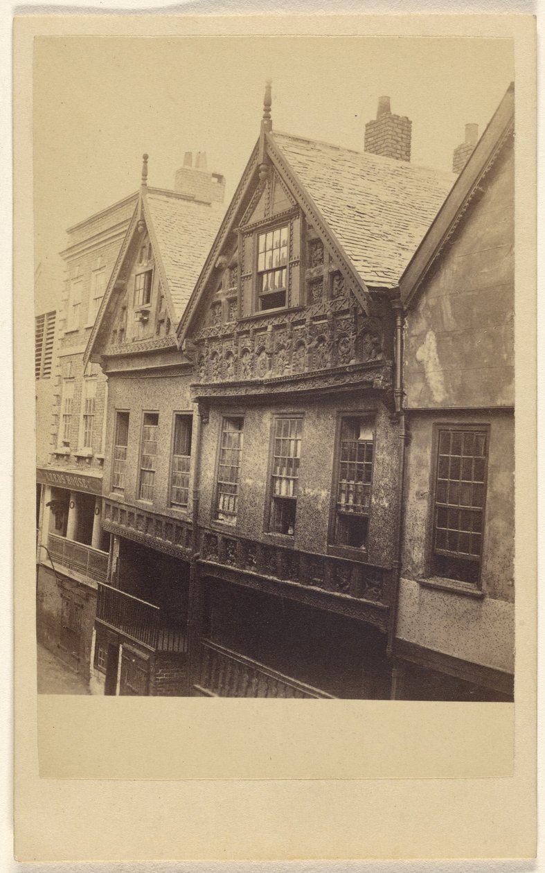 Chester. [utsikt over bygninger] av Minshull and Hughes