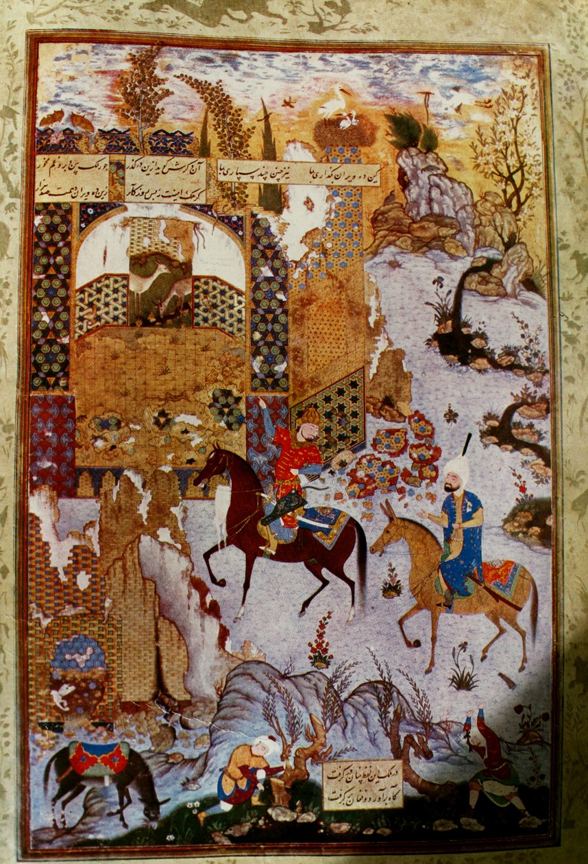 Mir Musavvir - Fair Nushiravan og vizier av Mir Musavvir