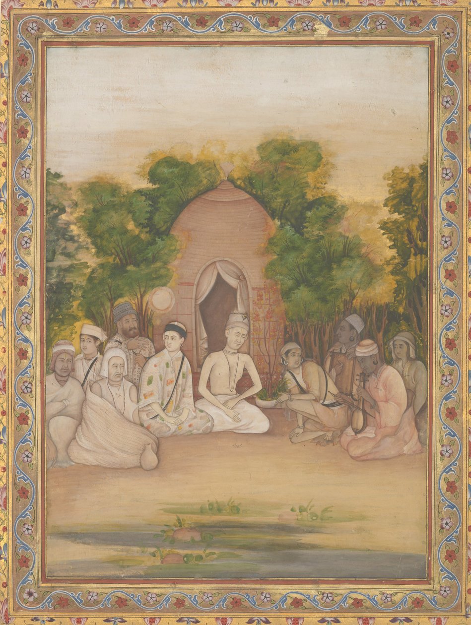 En samling av hellige menn med forskjellige trosretninger, ca. 1770-75. av Mir Kalan Khan