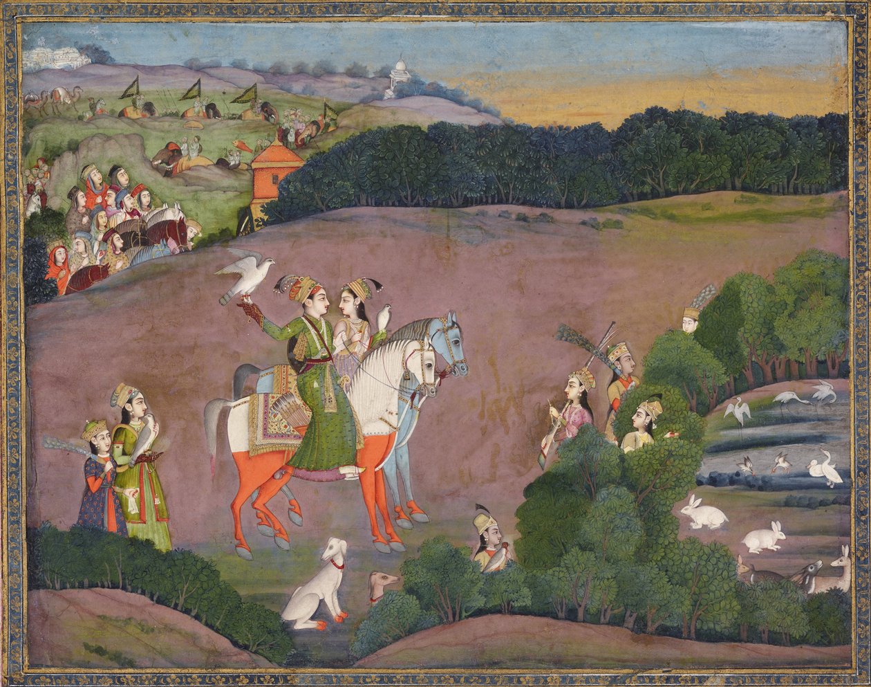 Sultan Baz Bahadur og Rupmati, fra 1735 av Mir Kalan Khan