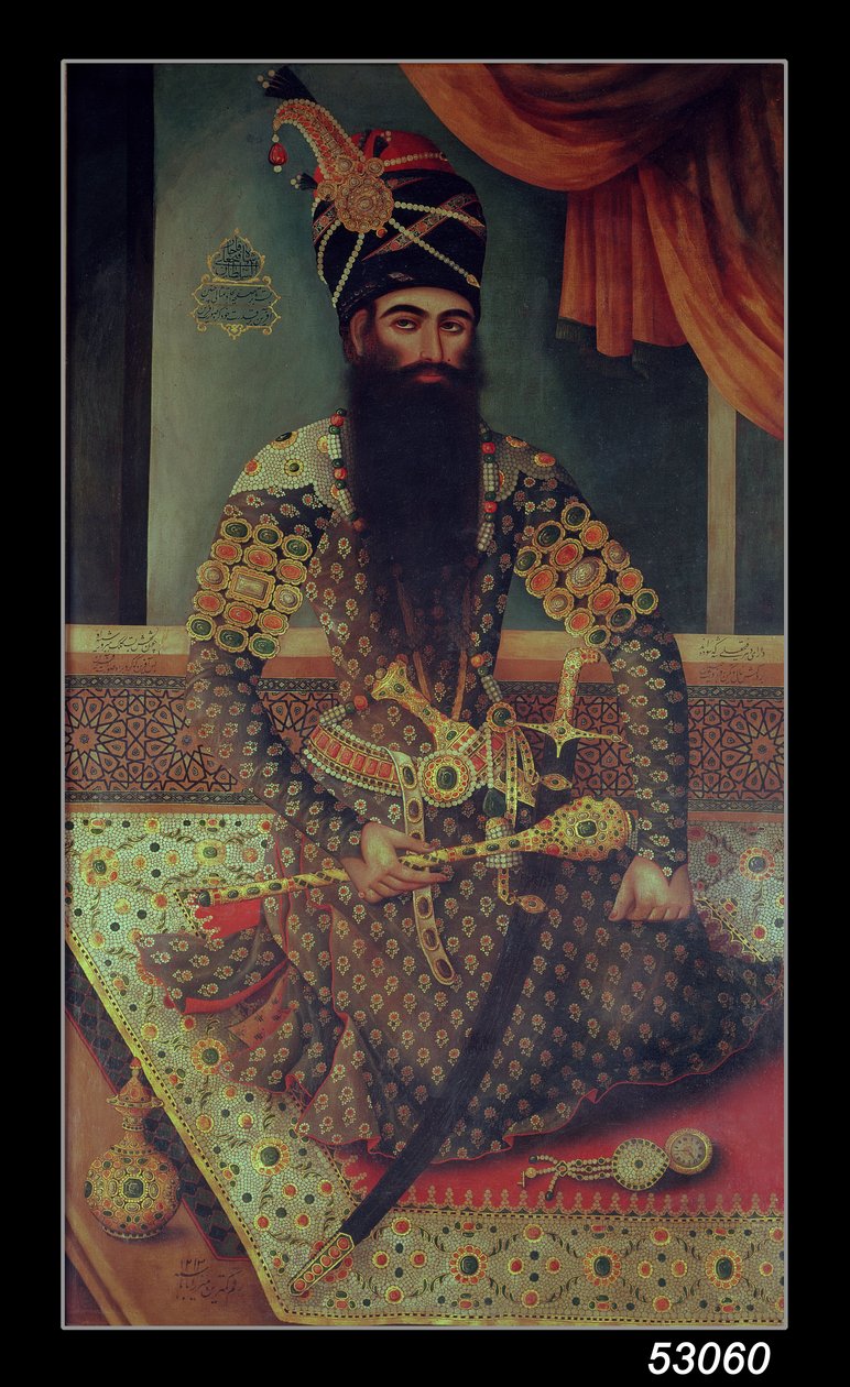 Fath' Ali Shah (1771-1834), konge av Persia av Mirza Baba