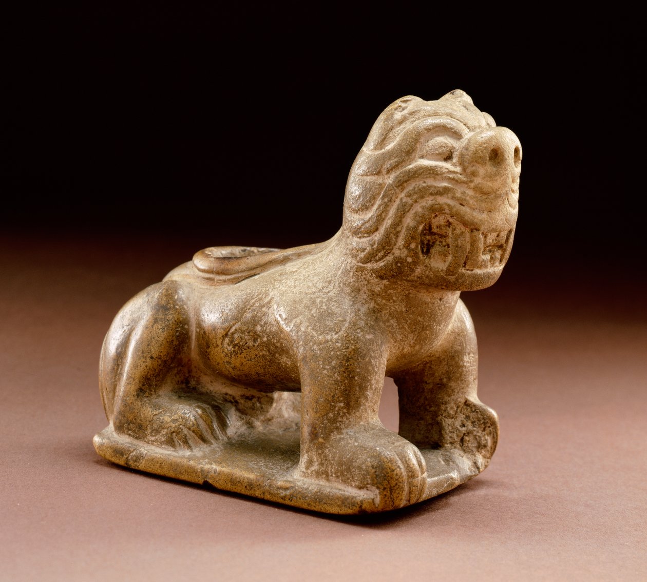 Feline billedrør, 1200-1500 av Mississippian culture