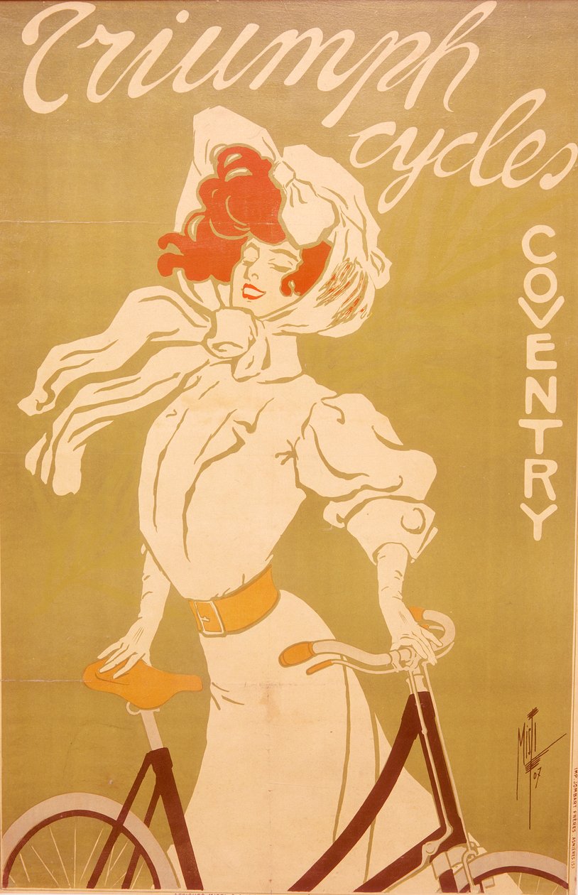 Plakatannonsering for Triumph-sykler, 1907 av Misti
