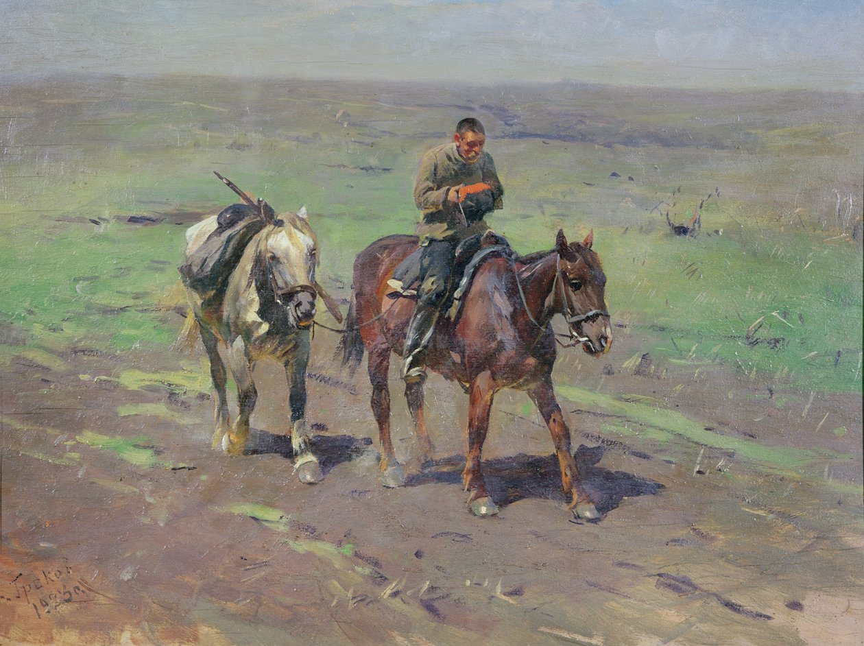 Til Budennyy Detachment, 1923 av Mitrofan Borisovic Grekov