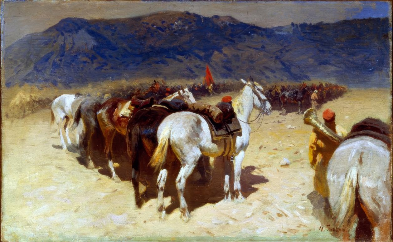 Resten av kavaleriet (29. kavaleriregiment i Bukhara av Mitrofan Borissowitsch Grekow