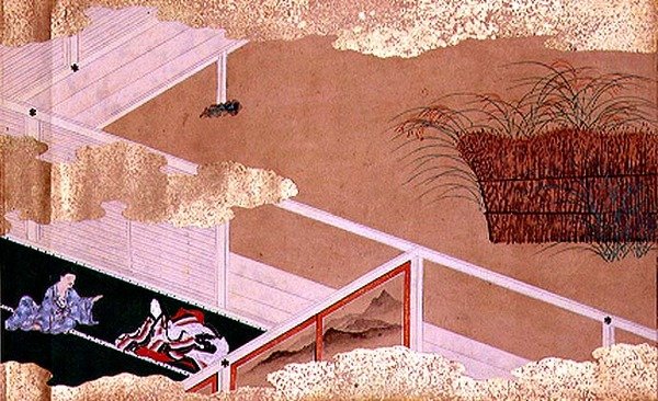 Tales of Bunsho (blekk, farge og gull på papir) av Mitsuyoshi Tosa