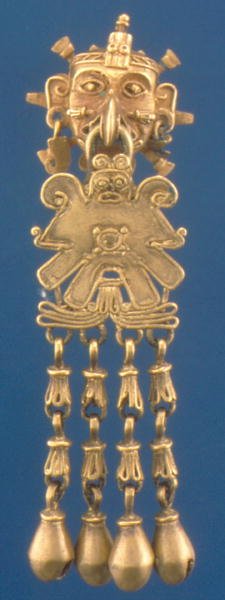 Anheng av vindguden Ehecatl, Miztec (gull) av Mixtec