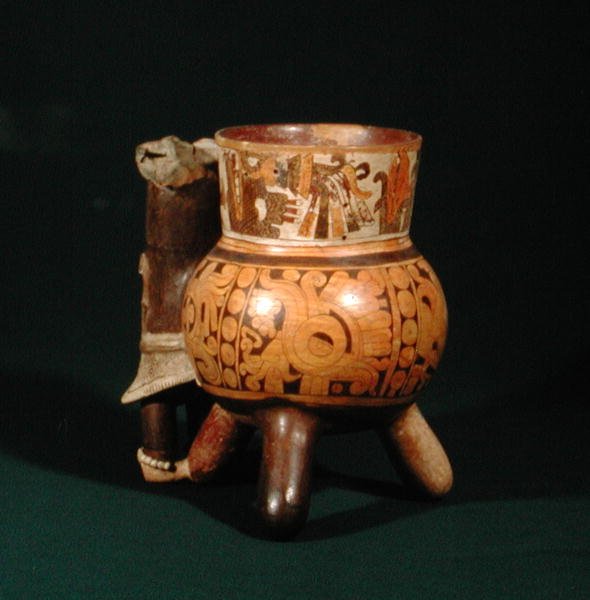 Stativpotte (keramikk) av Mixtec Puebla Mixtec Puebla