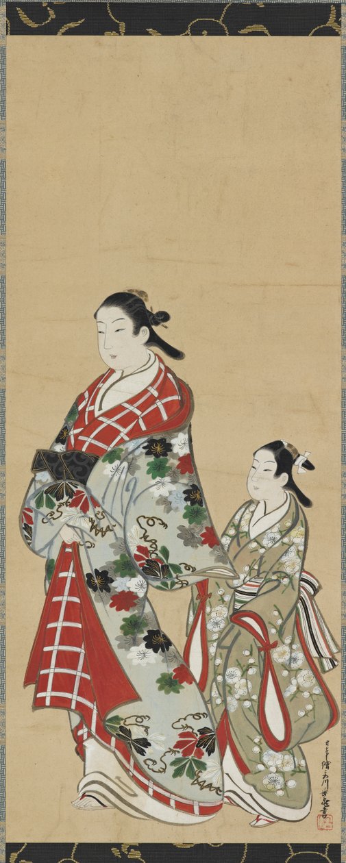 Yudokoro plan d to r luck rs dy bald, Edo Pelliot d, 1615-1868. av Miyagawa Choki