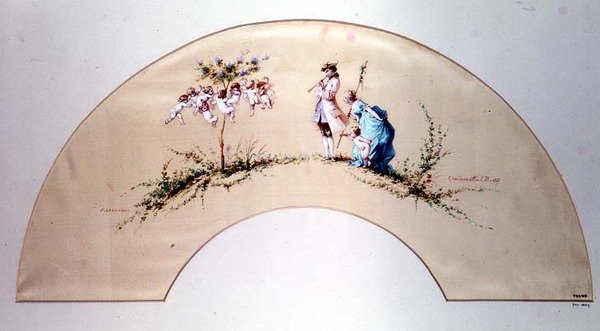 Design for en fan av Mme. Callamatta