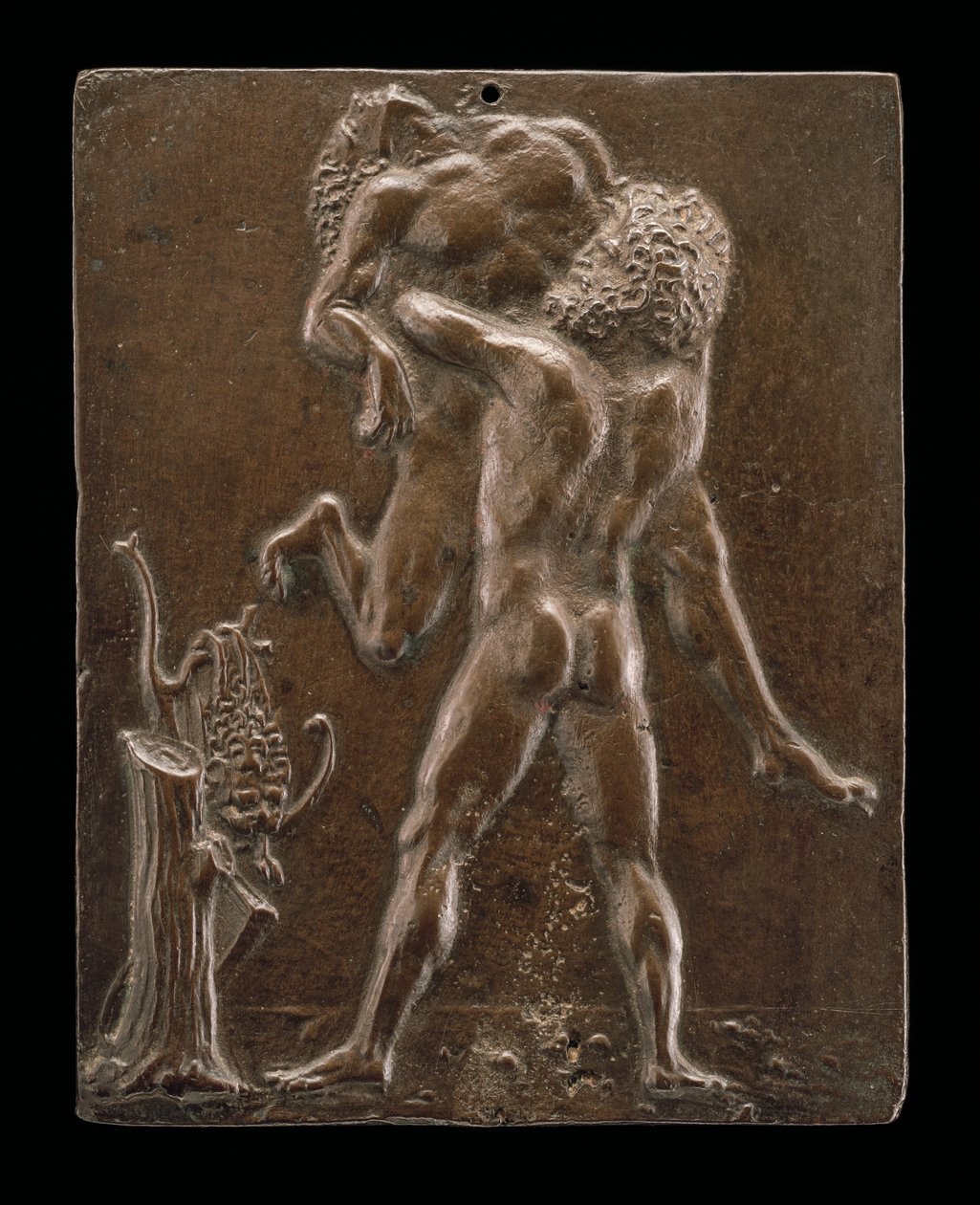 Hercules og Antaeus, slutten av 1400-tallet - begynnelsen av 1500-tallet. av Moderno
