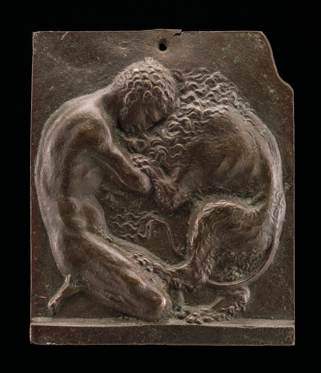 Hercules and the Nemean Lion, slutten av 1400-tallet - begynnelsen av 1500-tallet. av Moderno