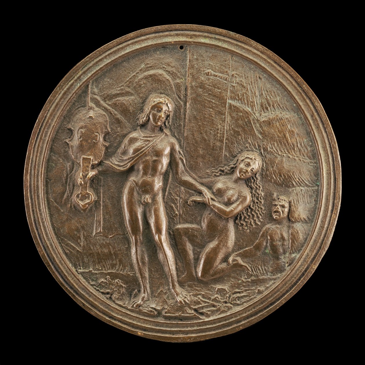 Orpheus Losing Eurydice, slutten av 1400-tallet - begynnelsen av 1500-tallet. av Moderno